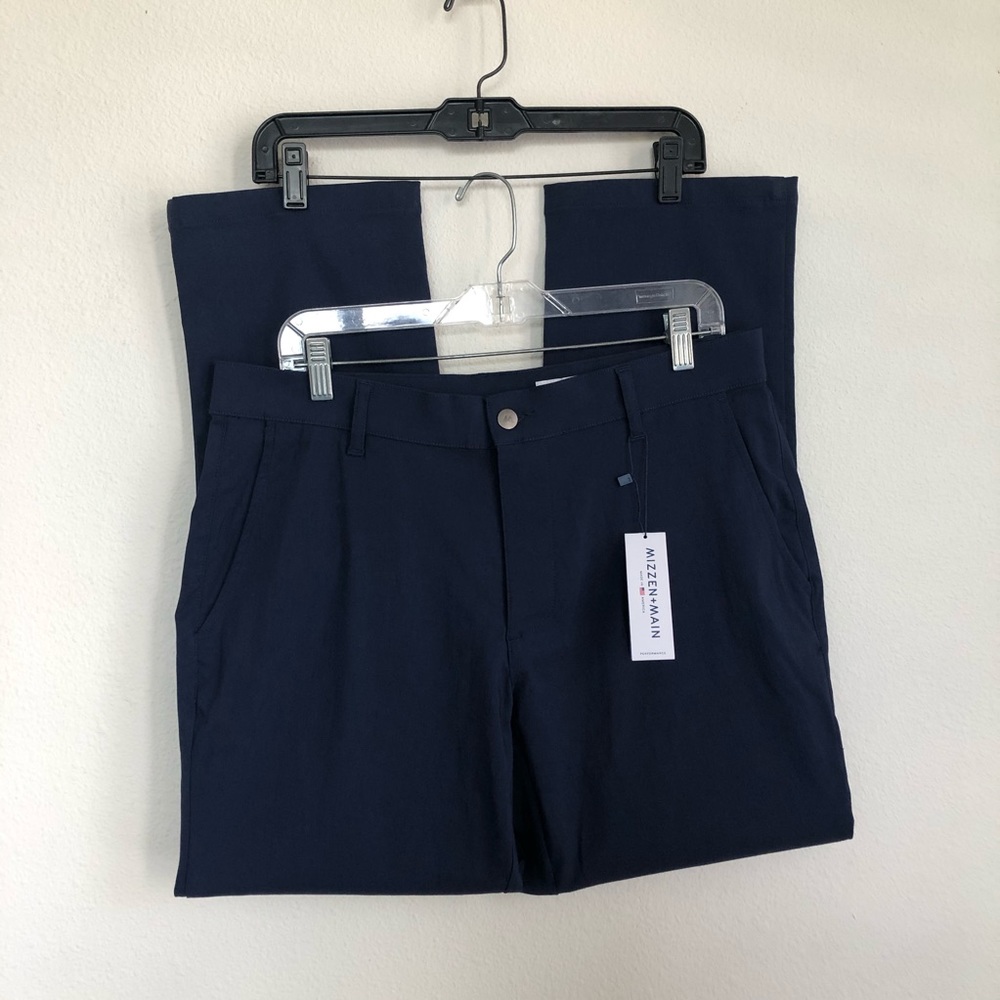 Mizzen+Main Navy Dress Pants for Men